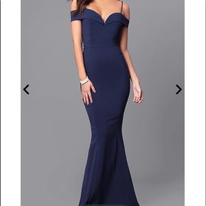 Navy blue formal dress